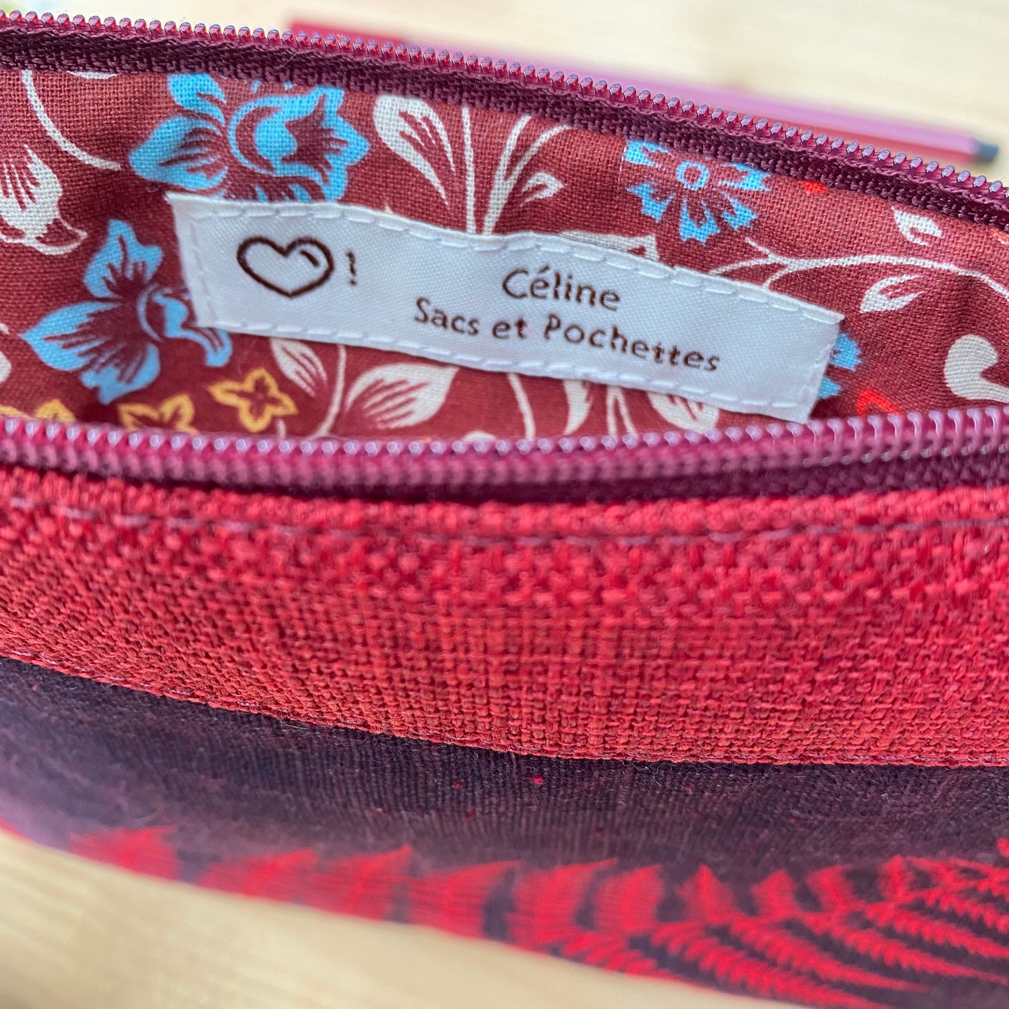 Mini pochette fougère rouge, Derniere chance