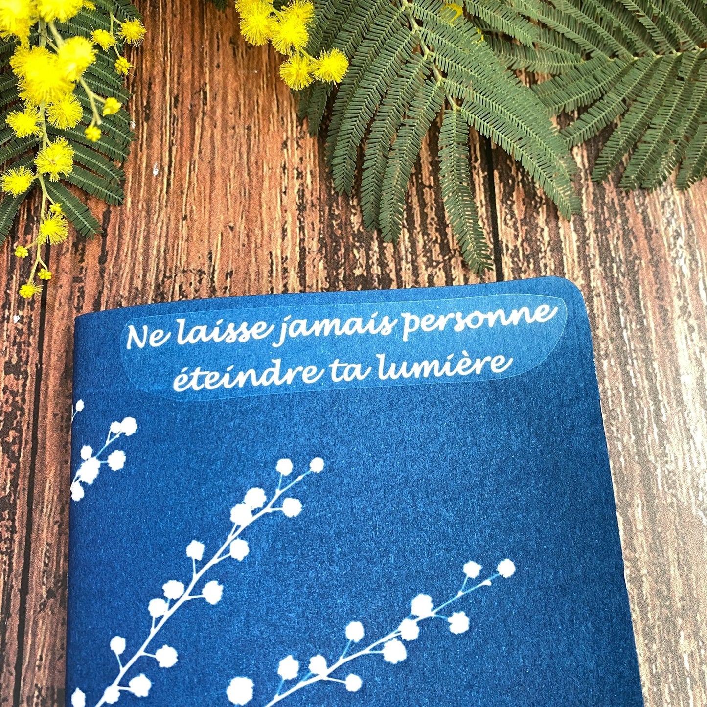 Carnet en cyanotype original imprimé au soleil