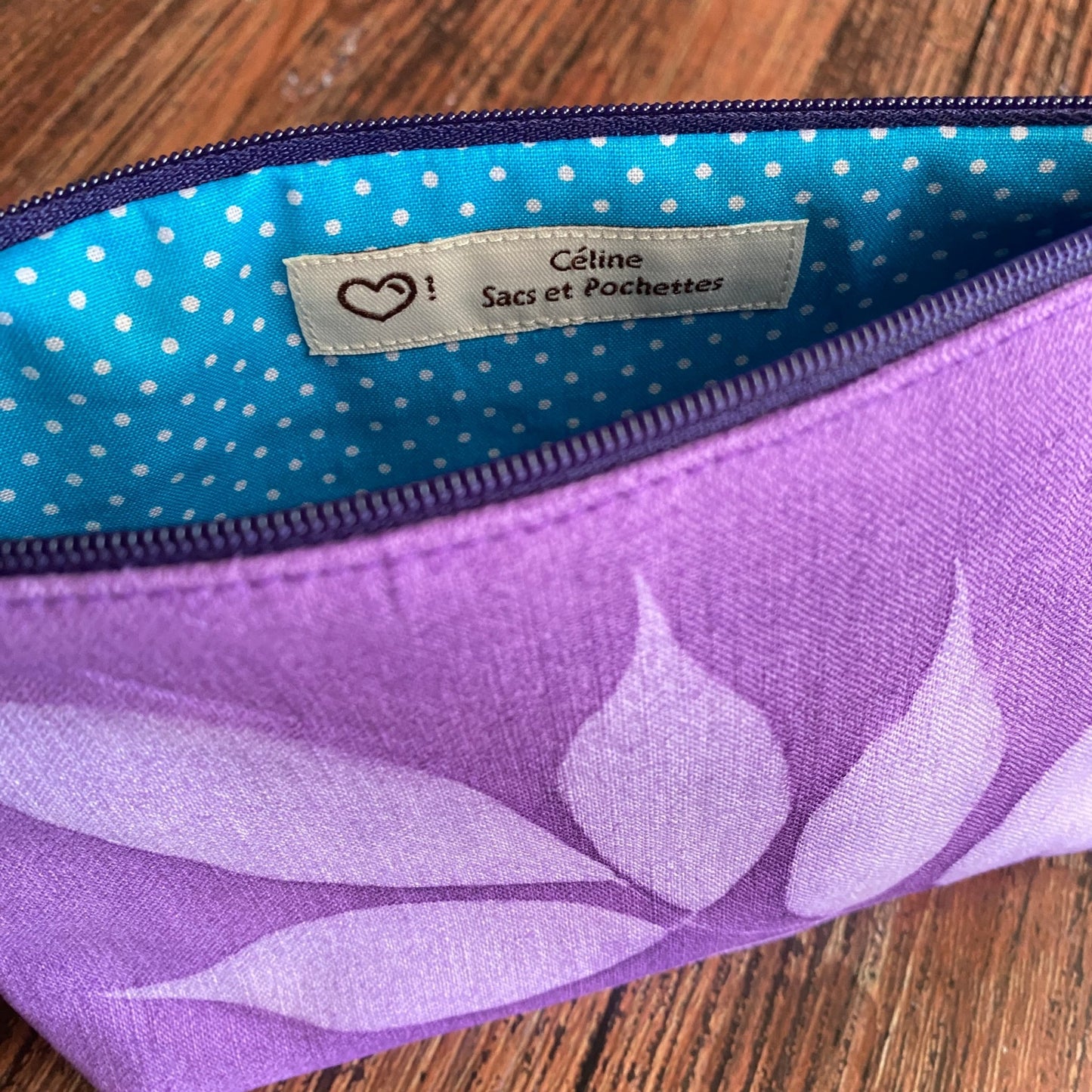 Pochette colorée et fleurie imprimée au soleil | Mamie Soleil