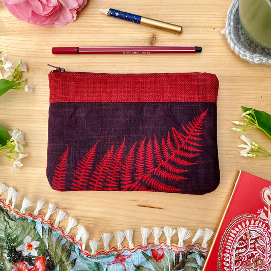 Mini pochette fougère rouge, Derniere chance