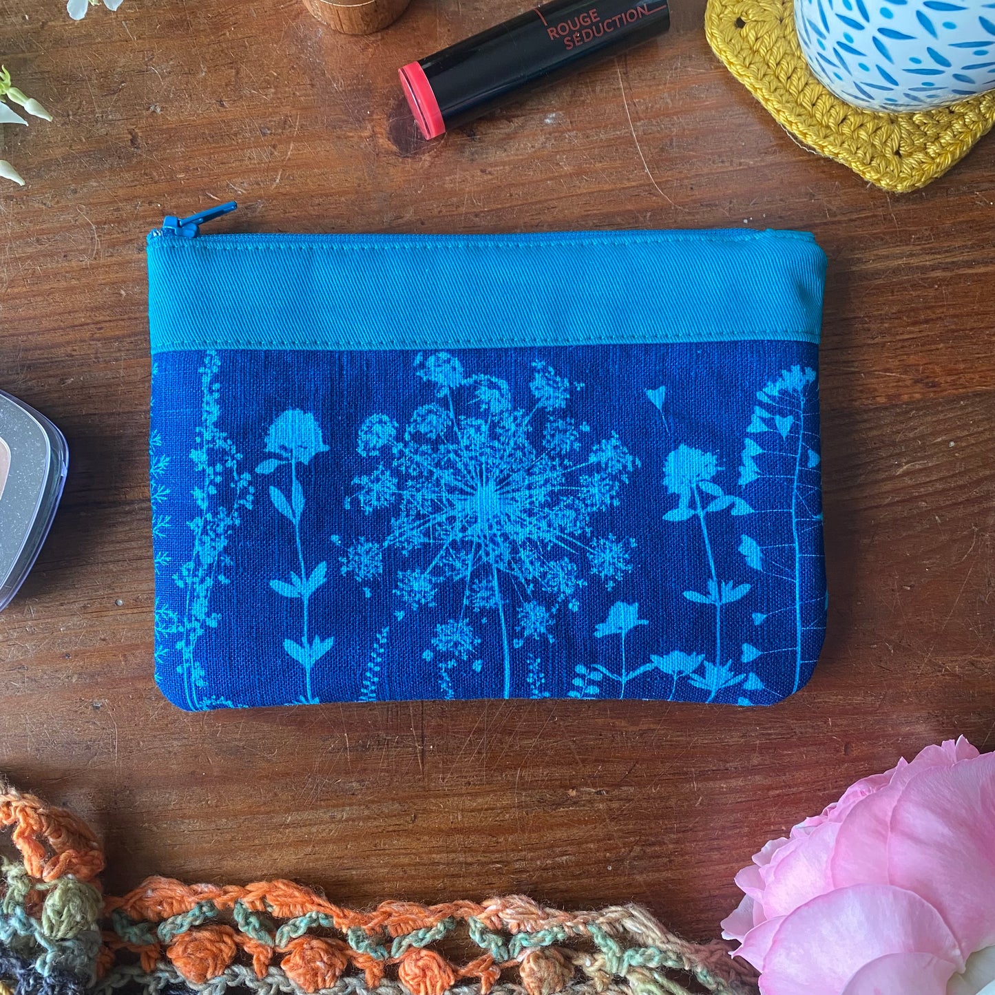Mini Pochette Turquoise Belle et Rebelle