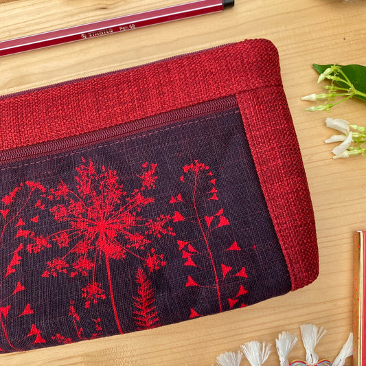 Pochette compartiment zippé rouge, Dernière chance