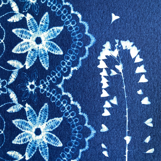 Atelier cyanotype pour événements de vie de jeune fille