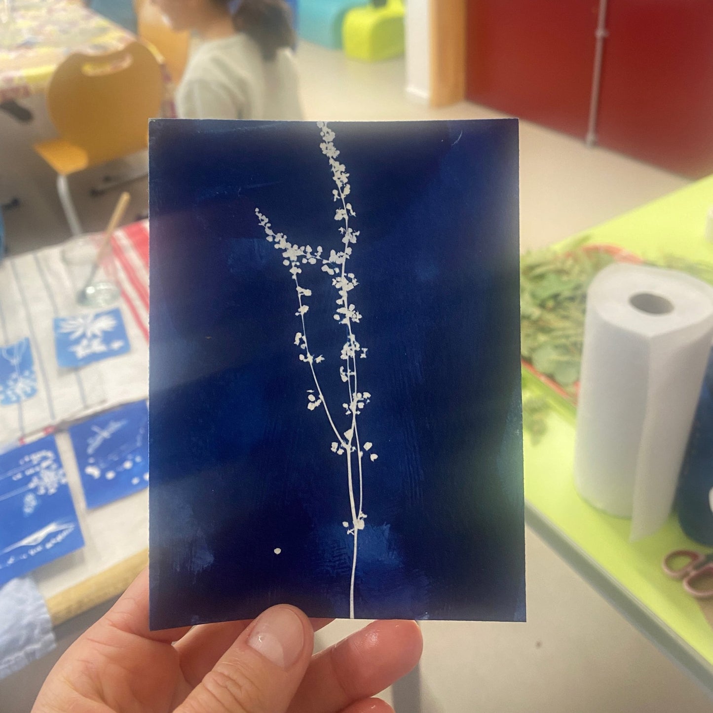 Atelier cyanotype enfant Arcachon