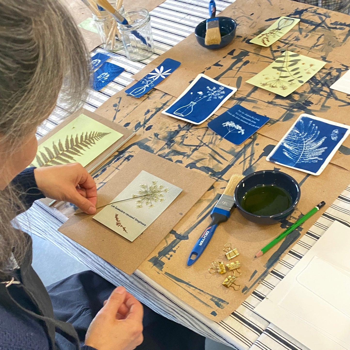 Atelier cyanotype Bassin d'Arcachon