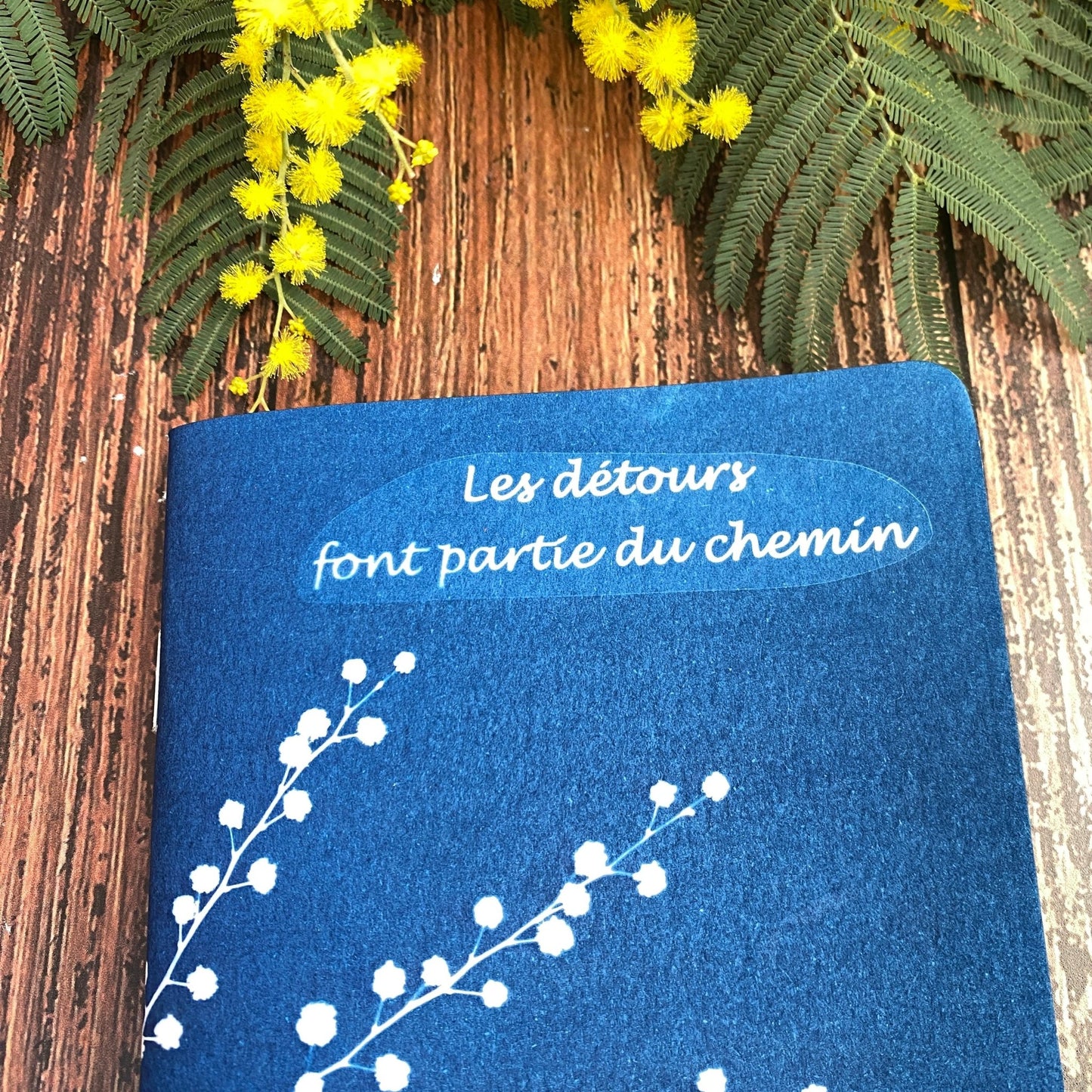 Carnet en cyanotype original imprimé au soleil