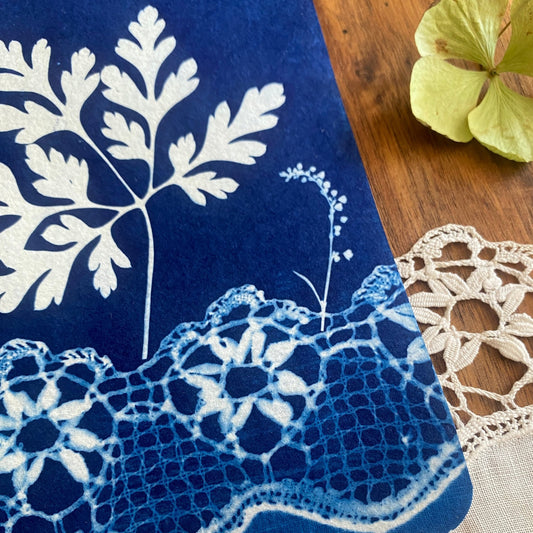 Kit cyanotype | Papier photosensible prêt à l’emploi pour créer avec le soleil