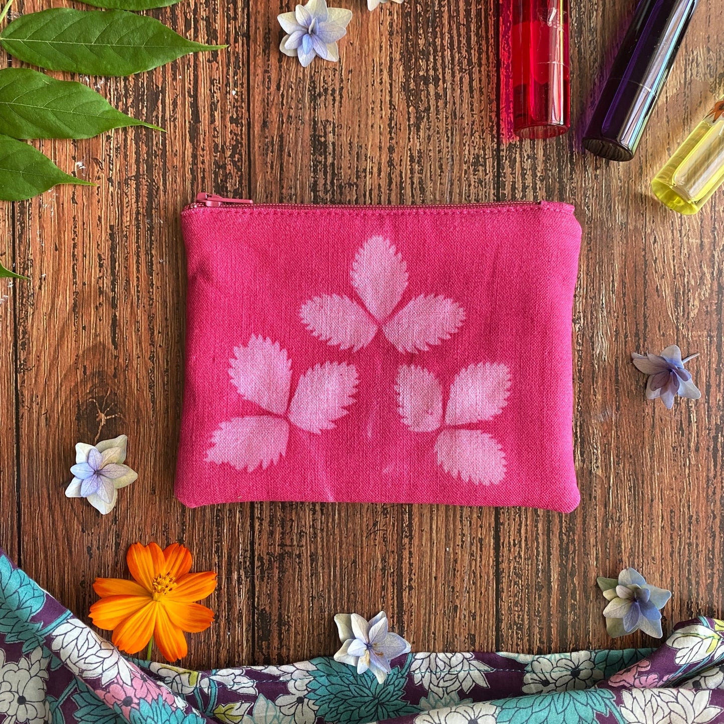 Mini pochette en tissu imprimé au soleil | Mamie Soleil