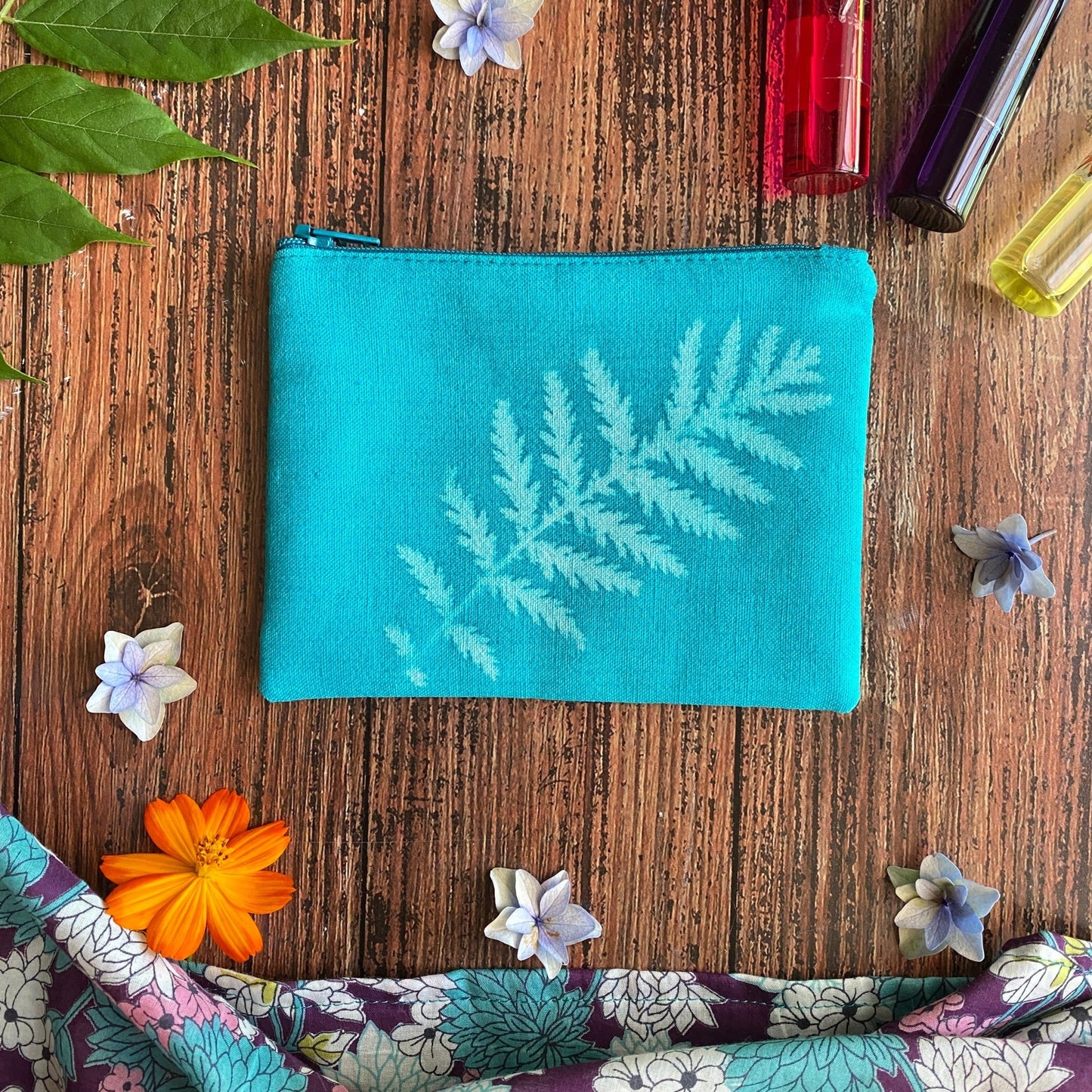 Mini pochette en tissu imprimé au soleil | Mamie Soleil