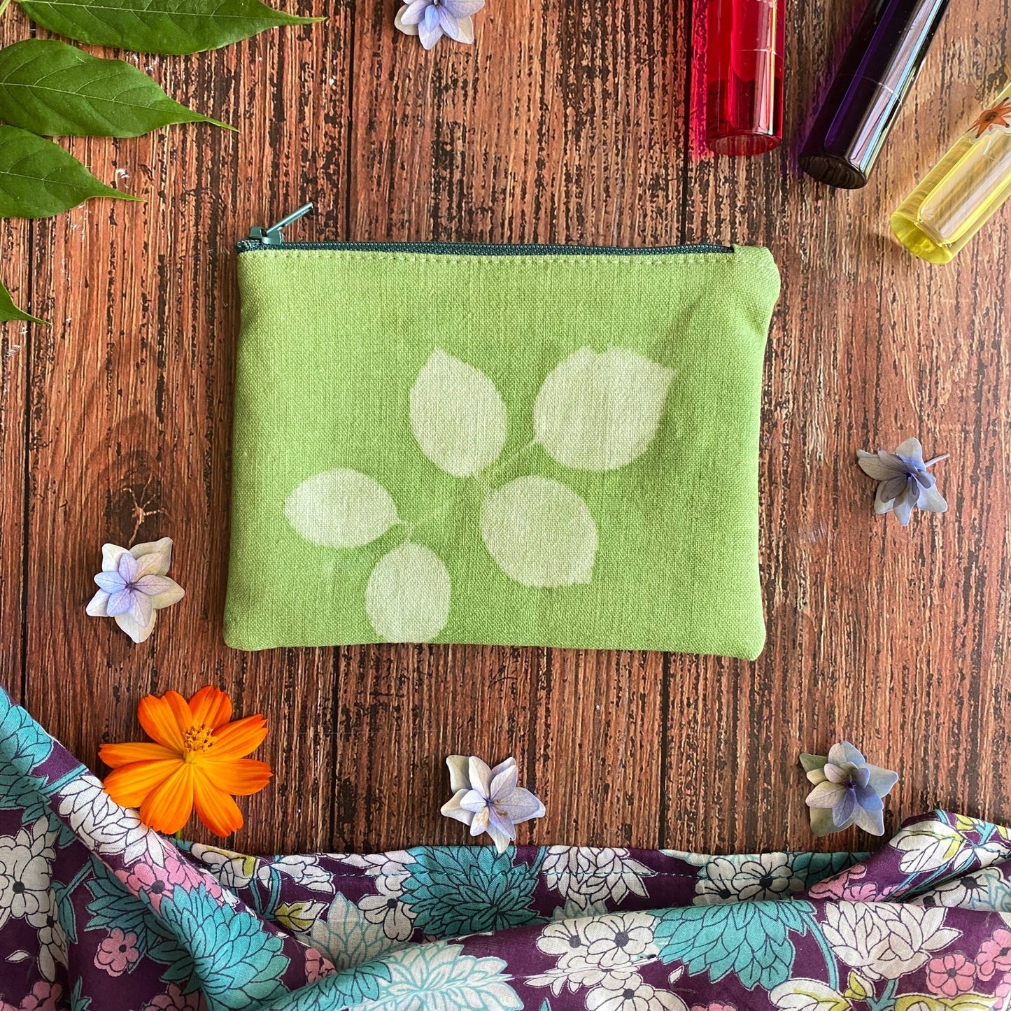 Mini pochette en tissu imprimé au soleil | Mamie Soleil