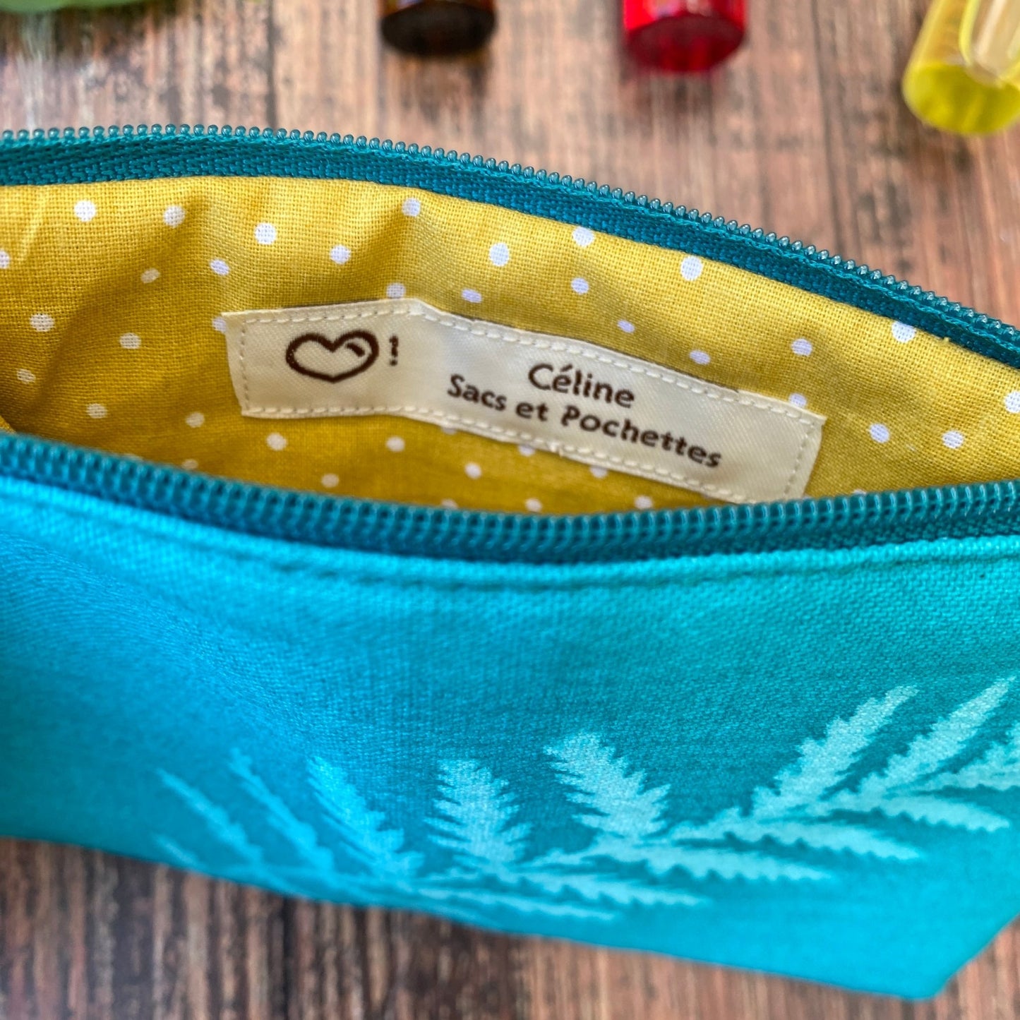 Mini pochette en tissu imprimé au soleil | Mamie Soleil