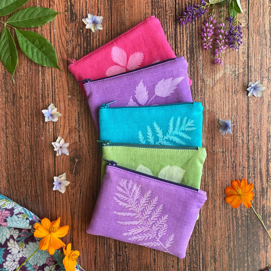 Mini pochette en tissu imprimé au soleil | Mamie Soleil