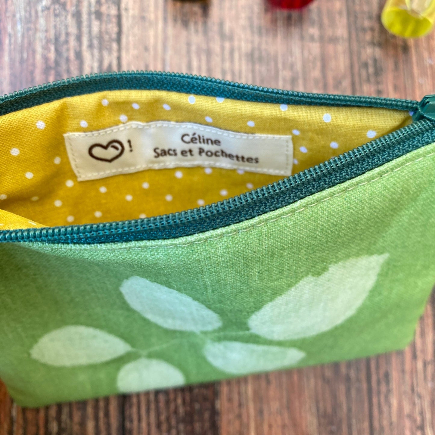 Mini pochette en tissu imprimé au soleil | Mamie Soleil