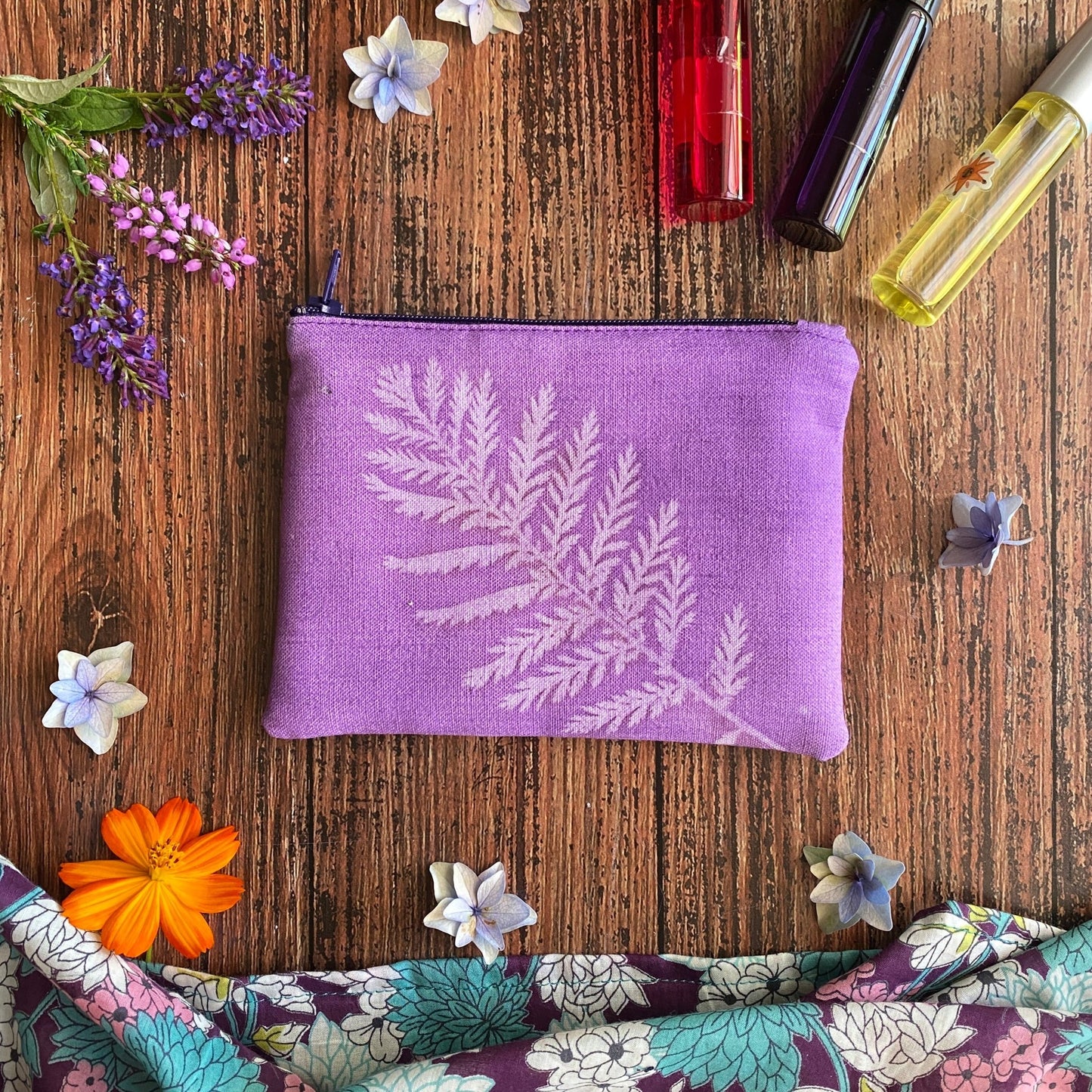 Mini pochette en tissu imprimé au soleil | Mamie Soleil