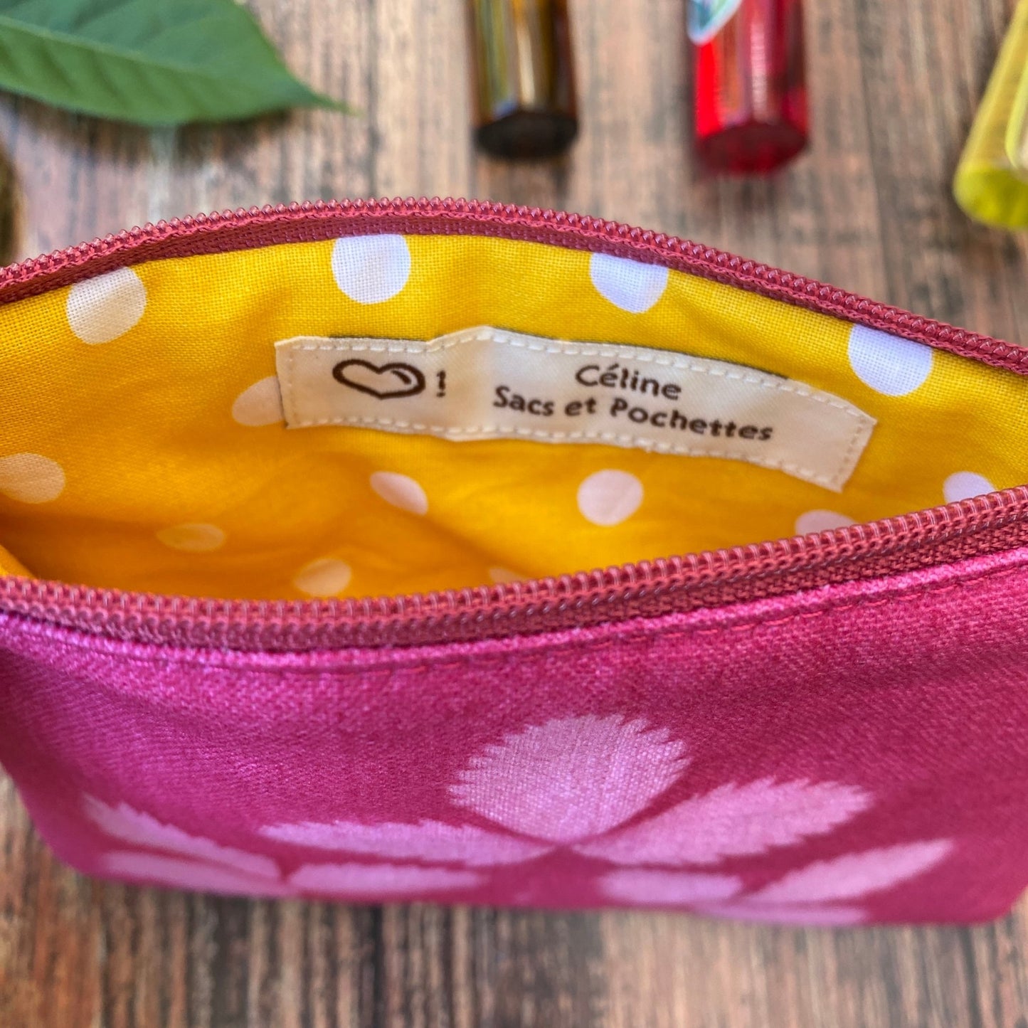 Mini pochette en tissu imprimé au soleil | Mamie Soleil