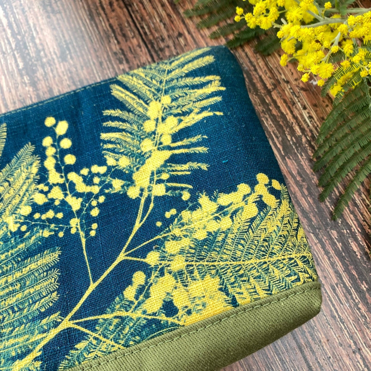 Petite pochette en cyanotype | Fiesta Mimosa