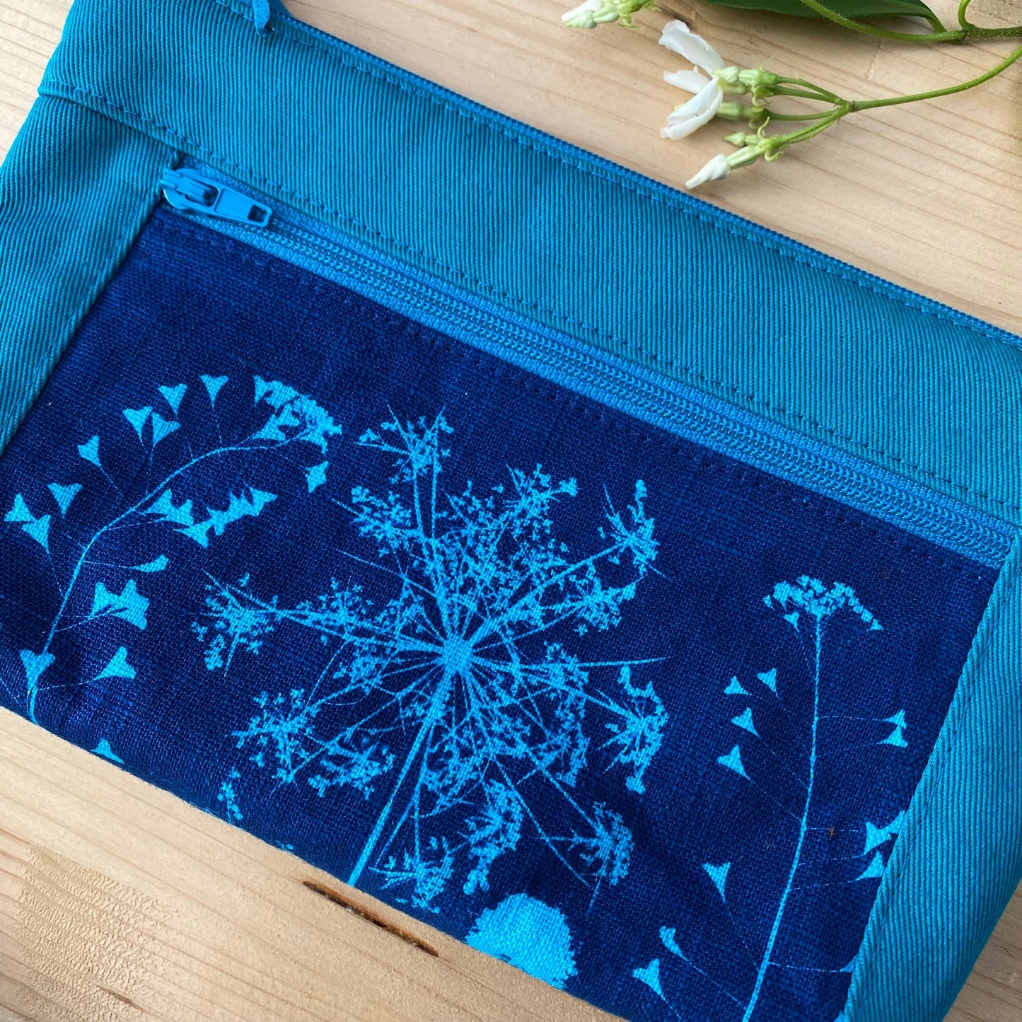 Pochette compartiment zippé turquoise | Dernière chance