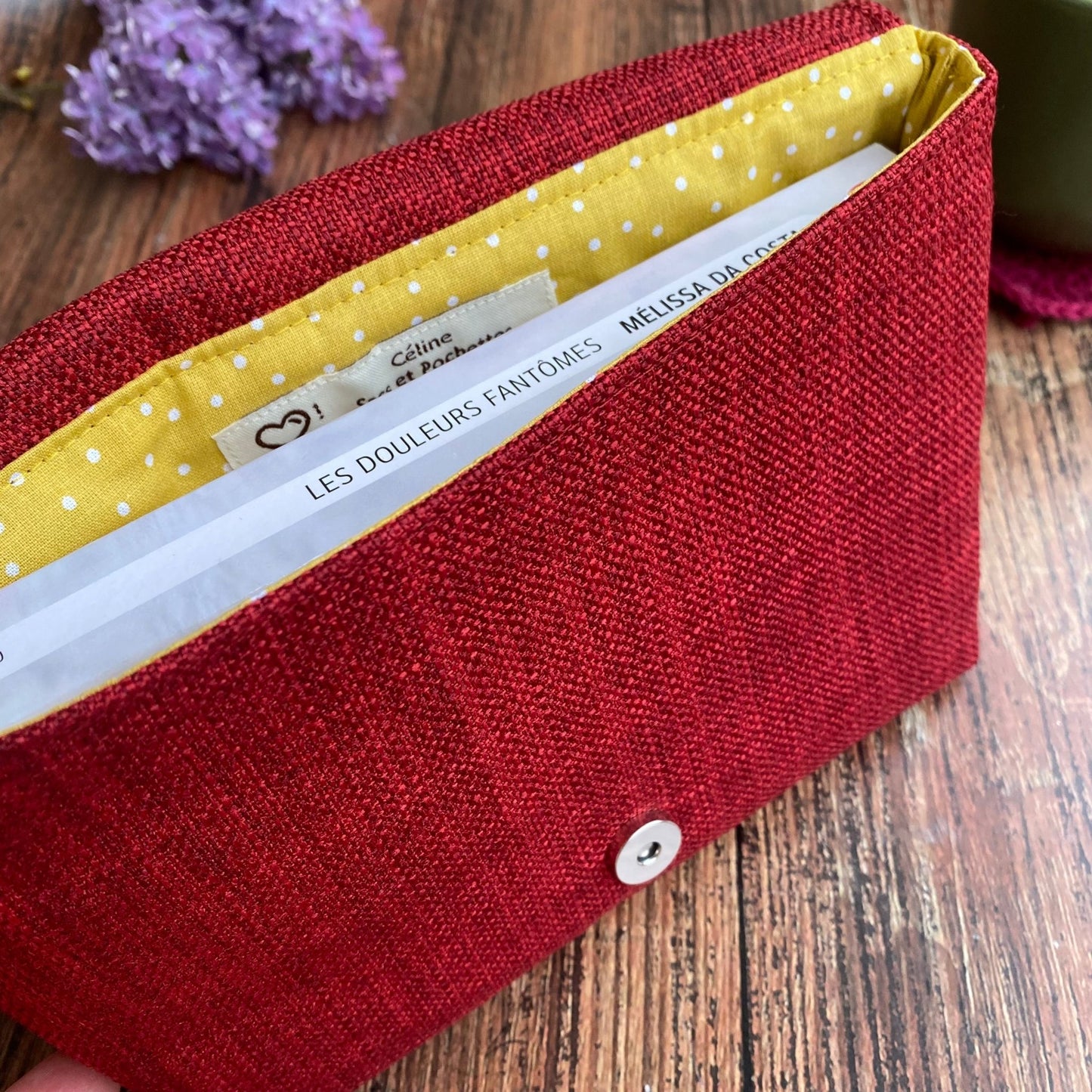 Pochette pour livre cyanotype